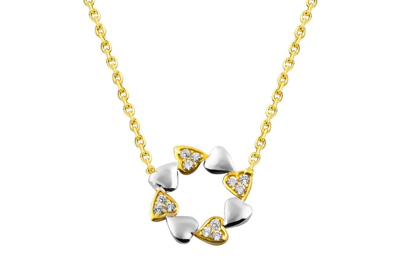 Altın  Kalp Kolye Kly00460 Melis Gold