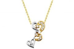 Altın Üç'lü  Kolye Kly00462 Melis Gold