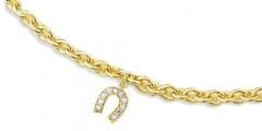Altın Nal Zincirli  Bileklik ZB000089 Melis Gold