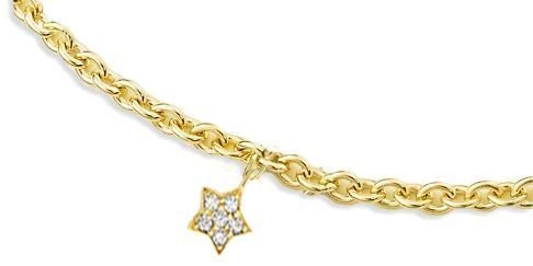 Altın Yıldızlı Zincirli  Bileklik ZB000090 Melis Gold
