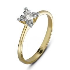 Myra Gold 0.27 ct Pırlanta Tektaş Yüzük