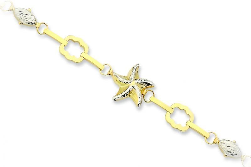 Altın yıldızlı Bileklik Blk00124 Melis Gold
