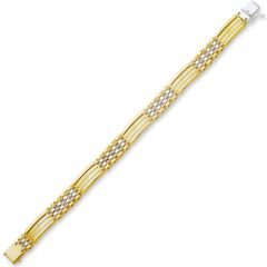 Myra Gold 14 Ayar Modern Erkek Bileklik