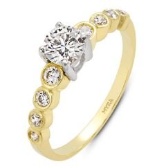 Myra Gold Zirkon Taşlı Şık Tektaş Alyans