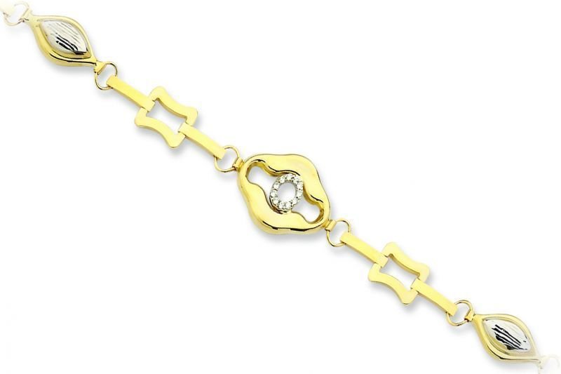 Altın Taşlı Bileklik Blk20031  Melis Gold