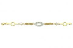 Altın Taşlı Bileklik Blk20033  Melis Gold
