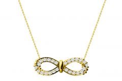 Altın Sonsuzluk Kolye Melis Gold Kly00497
