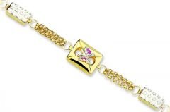 Altın Taşlı Kelebek Bileklik Blk20037  Melis Gold