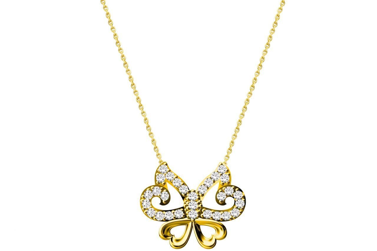 Altın Kalpli Kolye Melis Gold Kly00498