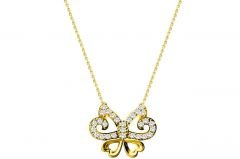 Altın Kalpli Kolye Melis Gold Kly00498