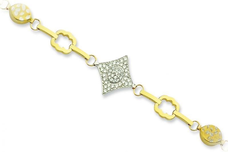 Altın Taşlı Bileklik Blk20040  Melis Gold