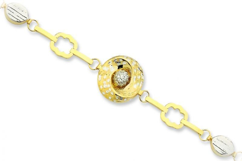 Altın Taşlı Bileklik Blk20044  Melis Gold