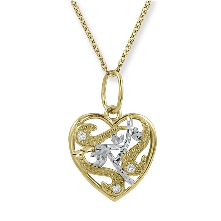 Myra Gold Kalp Kolye