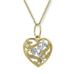 Myra Gold Kalp Kolye