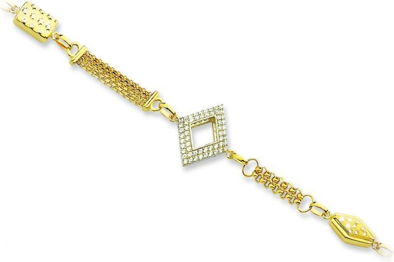 Altın Taşlı Bileklik Blk20053 Melis Gold