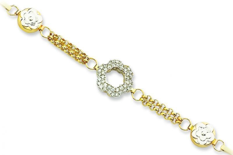 Altın Taşlı Bileklik Blk20055 Melis Gold
