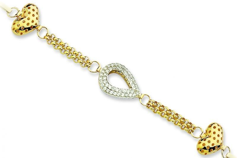 Altın Taşlı Bileklik Blk20057 Melis Gold