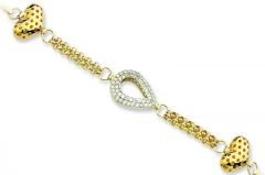 Altın Taşlı Bileklik Blk20057 Melis Gold