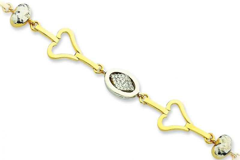 Altın Taşlı Bileklik Blk20058 Melis Gold