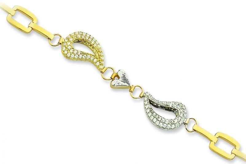 Altın Taşlı Bileklik Blk20061 Melis Gold