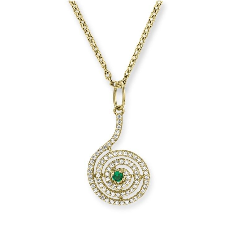 Myra Gold Zirkon Taşlı 14 Ayar Altın Kolye