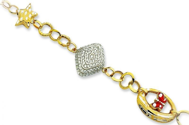 Altın Taşlı Bileklik Blk20064 Melis Gold