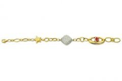 Altın Taşlı Bileklik Blk20064 Melis Gold
