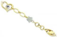 Altın nazarlı Taşlı Bileklik Blk20065 Melis Gold