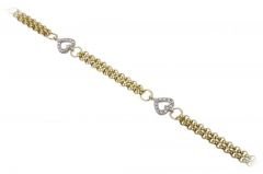 Altın Kalpli Bileklik Zb000037 Melis gold