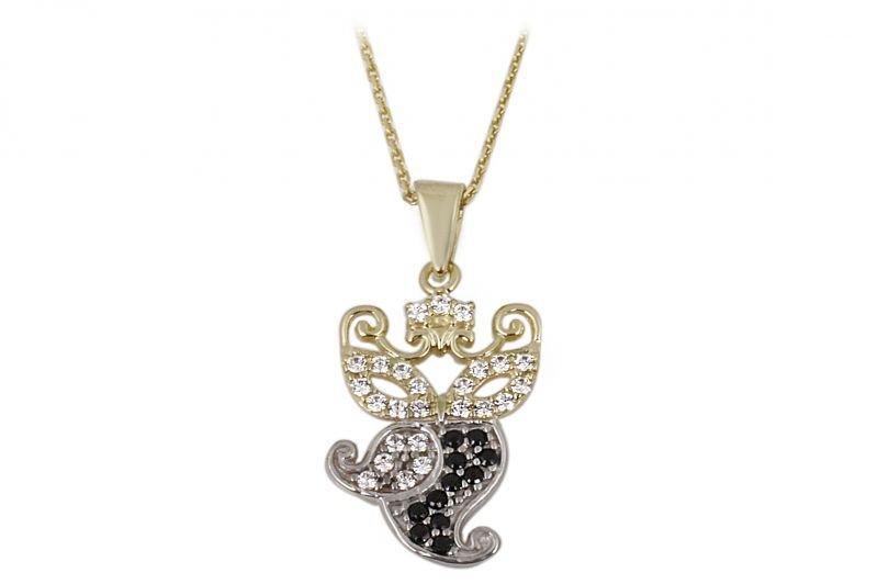 Altın Baykuş Kolye Kly00147 Melis Gold