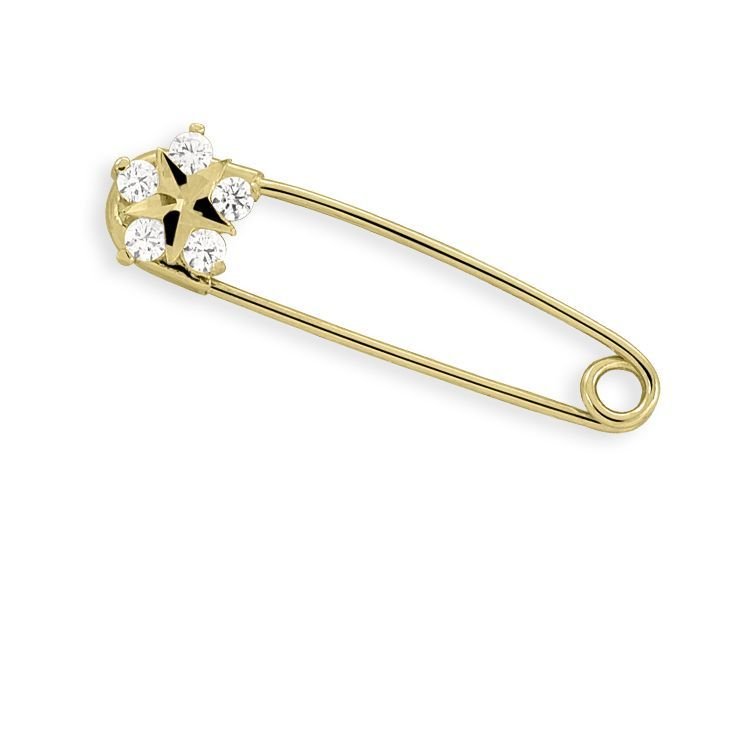 Myra Gold Zirkon Taşlı Bebek İğnesi