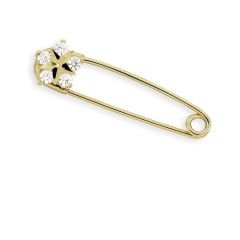 Myra Gold Zirkon Taşlı Bebek İğnesi