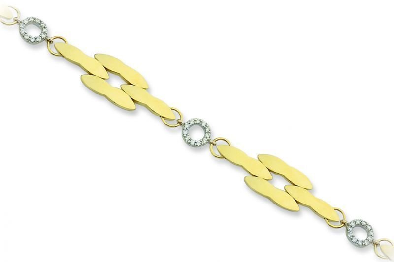 Altın Taşlı Bileklik Blk20085 Melis Gold