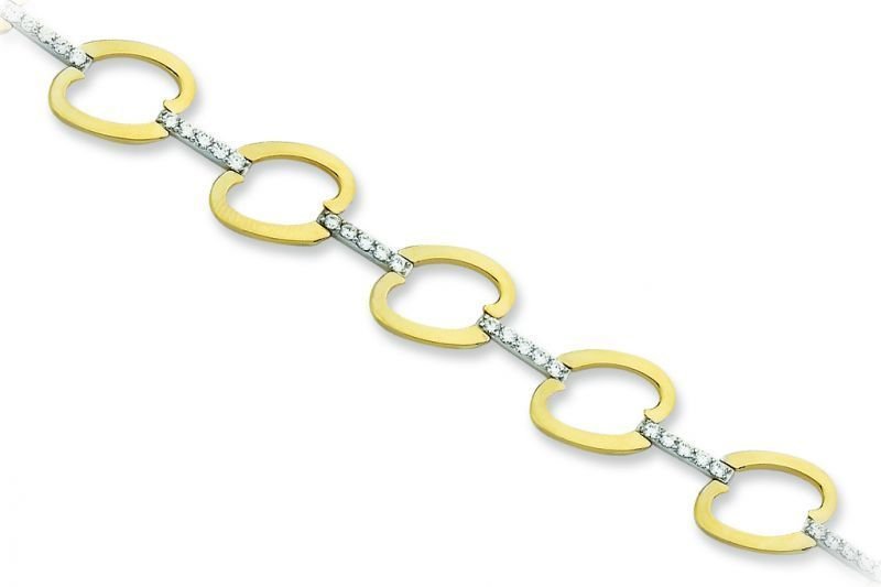 Altın Taşlı Bileklik Blk20089 Melis Gold