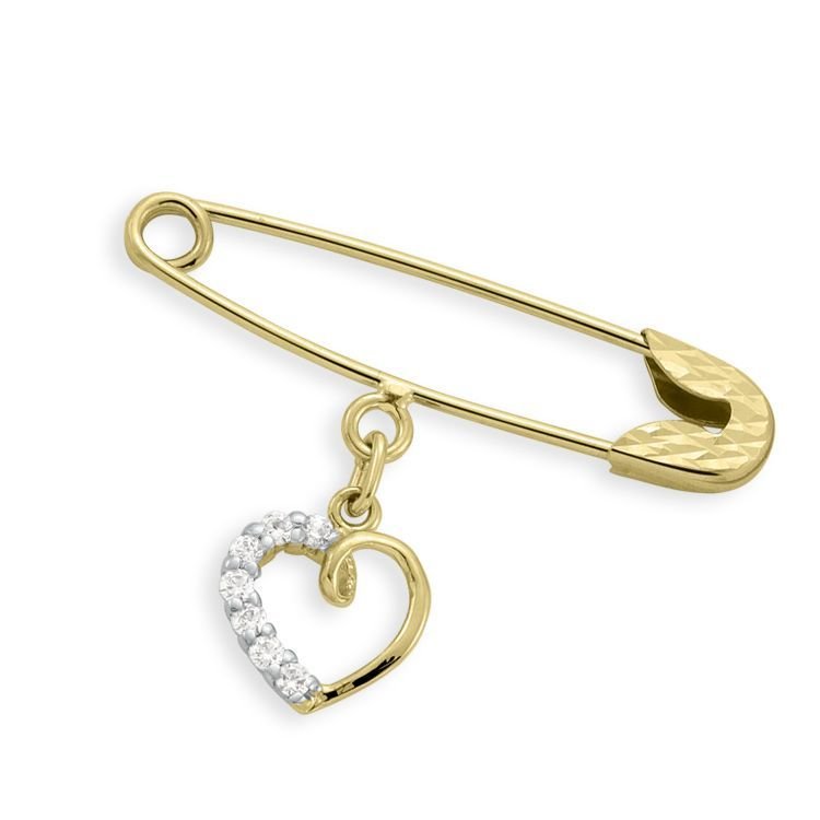 Myra Gold Zirkon Taşlı Bebek İğnesi