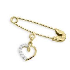 Myra Gold Zirkon Taşlı Bebek İğnesi
