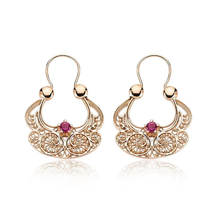 Myra Gold Saraylı Küpe