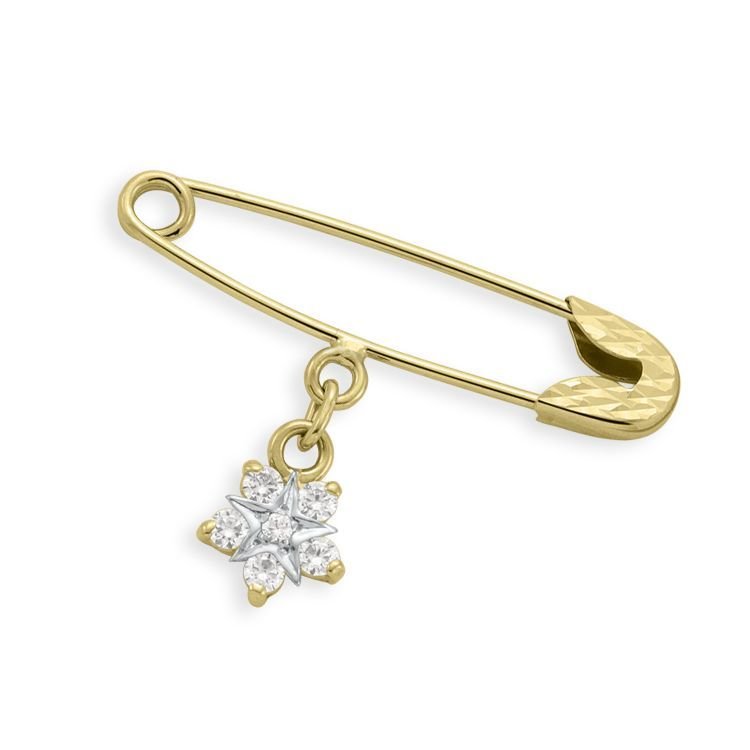 Myra Gold Zirkon Taşlı Bebek İğnesi