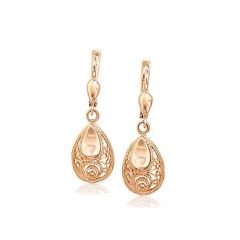 Myra Gold 14 Ayar Altın Saraylı Küpe