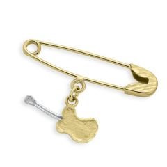 Myra Gold Gitar Figürlü Bebek İğnesi