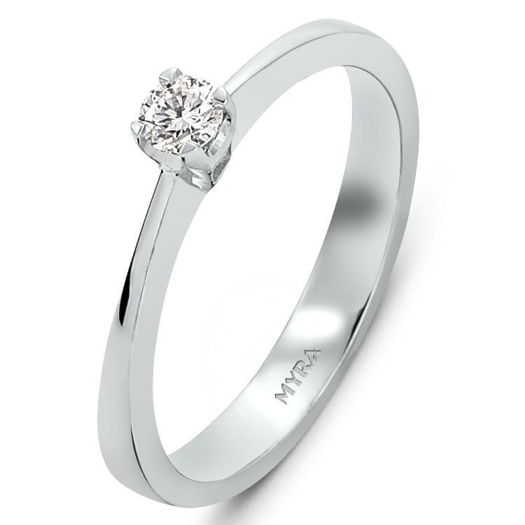 Myra Gold 0.15 Ct. Pırlanta Tektaş Alyans