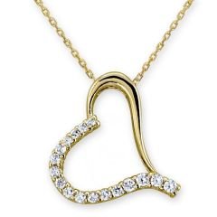 Myra Gold 14 Ayar Altın Kalp Kolye