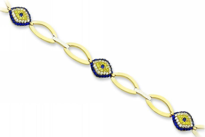 Altın Taşlı Bileklik Blk20114 Melis Gold