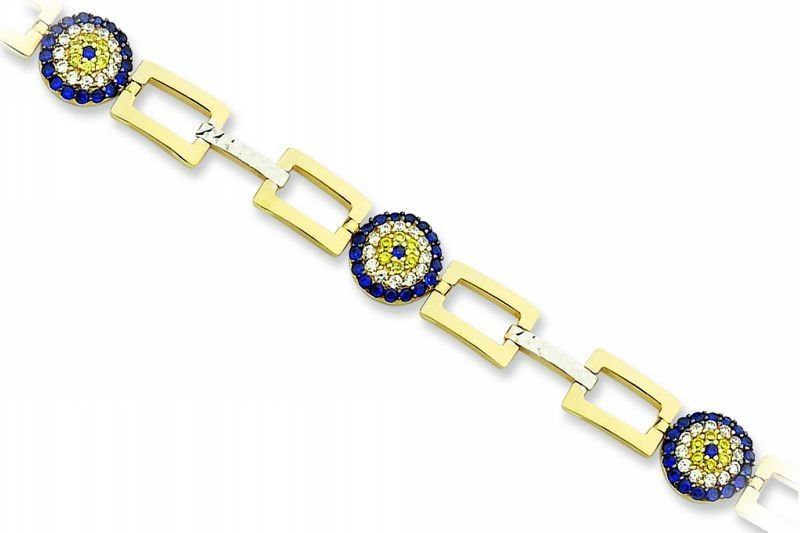 Altın Taşlı Bileklik Blk20120 Melis Gold