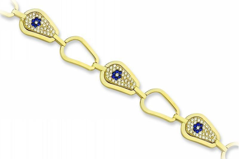 Altın Taşlı Bileklik Blk20126 Melis Gold