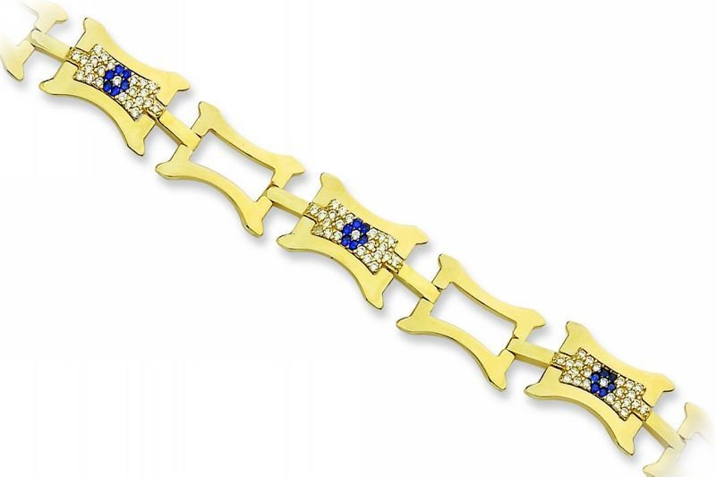 Altın Taşlı Bileklik Blk20131 Melis Gold