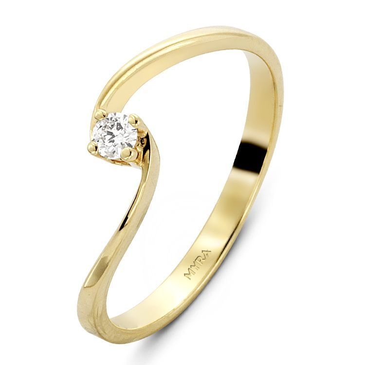 Myra Gold 0.08 Ct. 18 Ayar Altın Pırlanta Tektaş