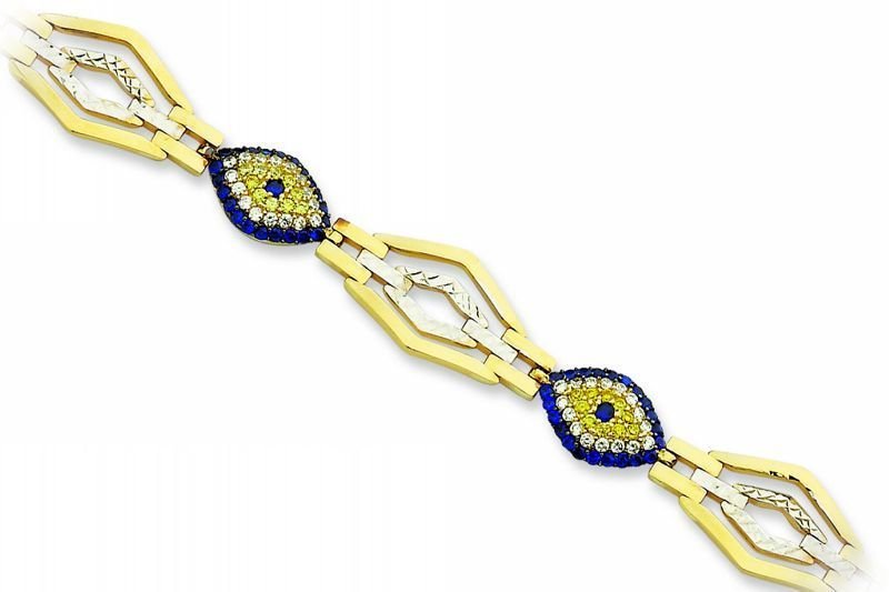 Altın Taşlı Bileklik Blk20133 Melis Gold