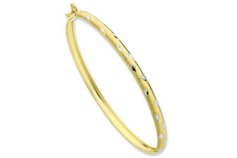 Altın Sade Kelepçe Bilezik Blz20050 Melis Gold