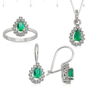 GUMUSH 925 Gümüş Zirkon Taşlı Set | ST1750002